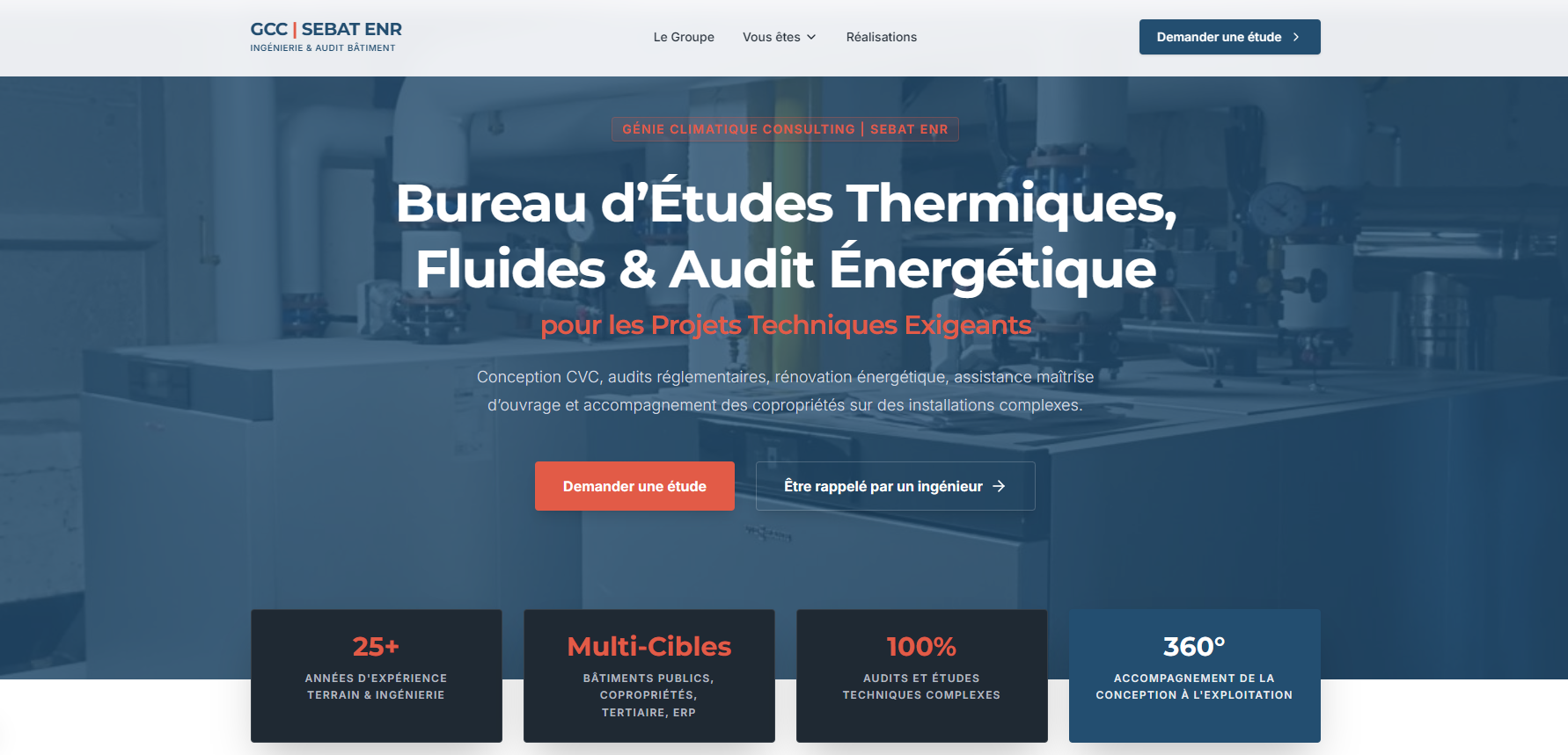 Site web après