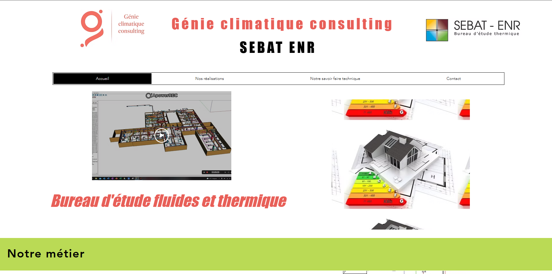 Site web avant